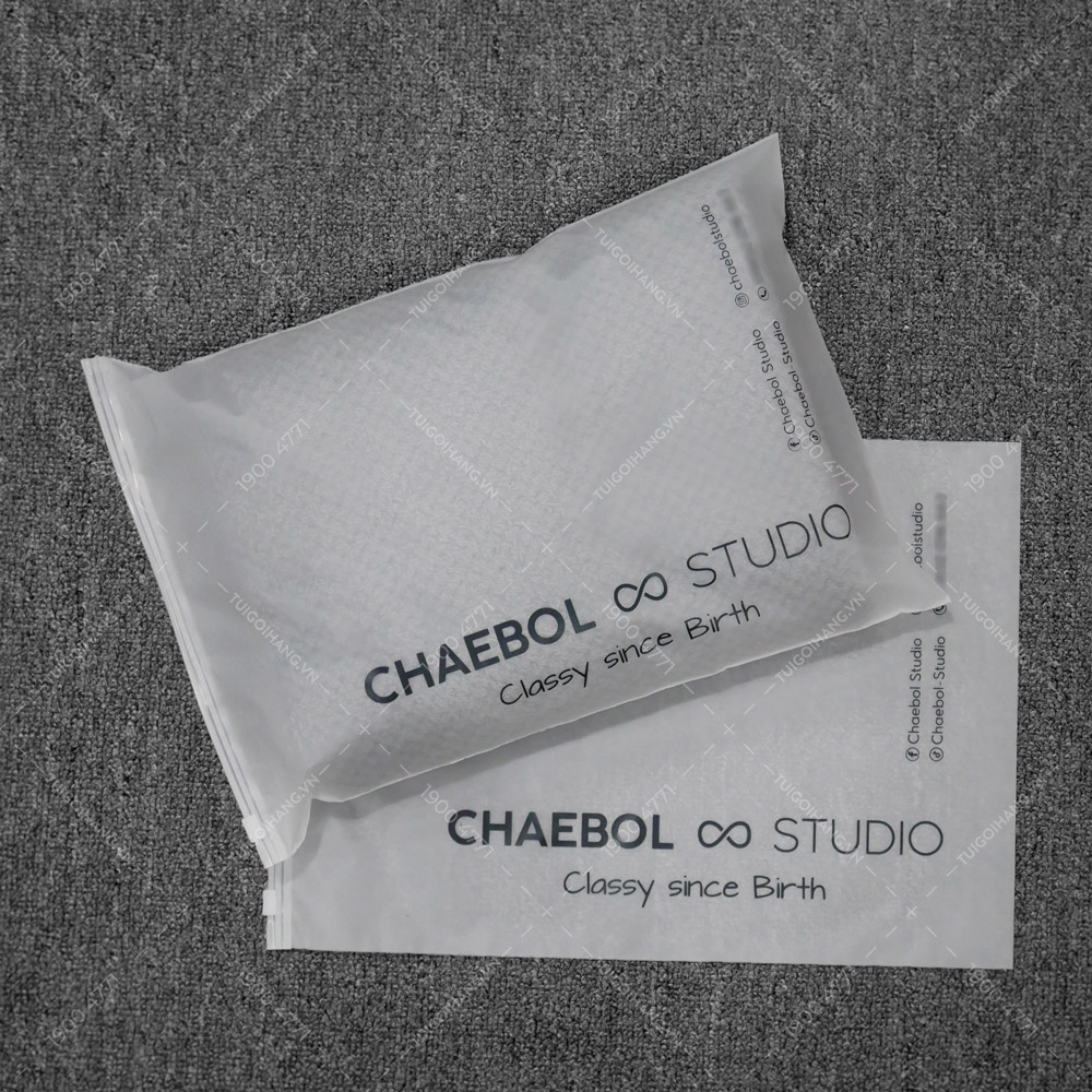 Túi zip lụa in Chaebol 