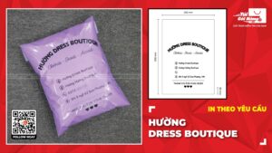 Túi niêm phong in Hường dress boutique
