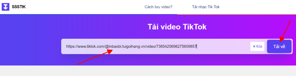 Tải video tiktok 