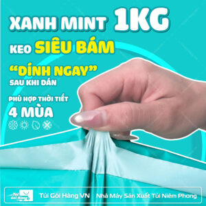 túi niêm phong xanh mint 1 kg keo tốt