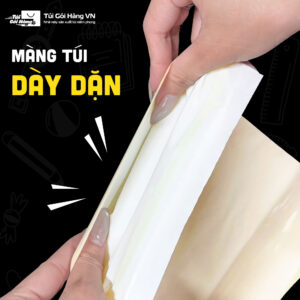 Túi niêm phong nâu sữa – cấu trúc 3 lớp dày dặn | Túi Gói Hàng VN