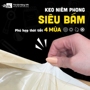 Túi niêm phong nâu sữa – keo niêm phong siêu bám | Túi Gói Hàng VN