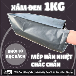 túi niêm phong đen 1kg