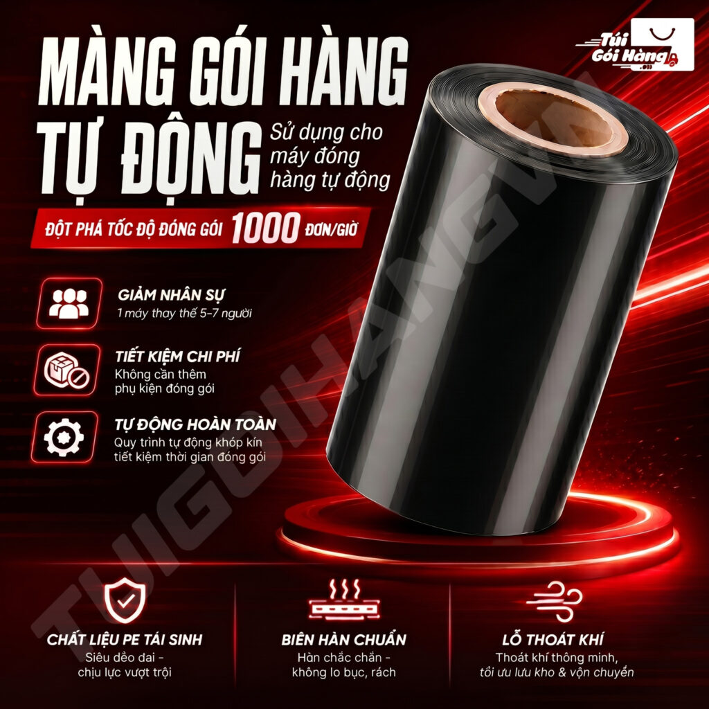 Màng gói hàng tự động – Banner | Túi Gói Hàng VN