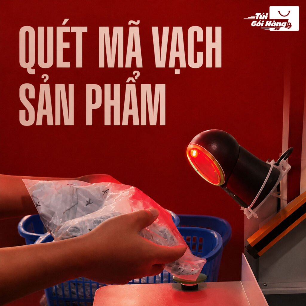Màng gói hàng tự động – quét mã vạch | Túi Gói Hàng VN