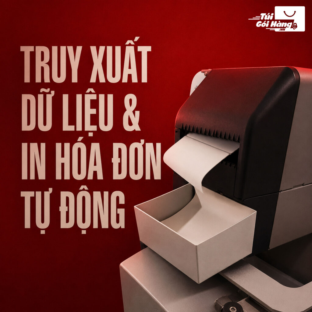 Màng gói hàng tự động – truy xuất & In hóa đơn | Túi Gói Hàng VN