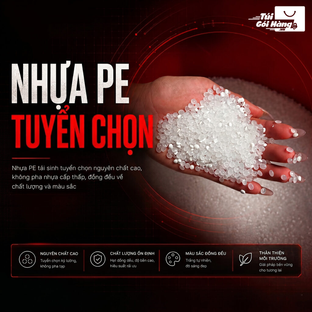 Màng gói hàng tự động – nhựa tái sinh 3 lớp | Túi Gói Hàng VN