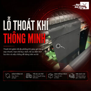 Màng gói hàng tự động – lỗ thoát khí thông minh | Túi Gói Hàng VN