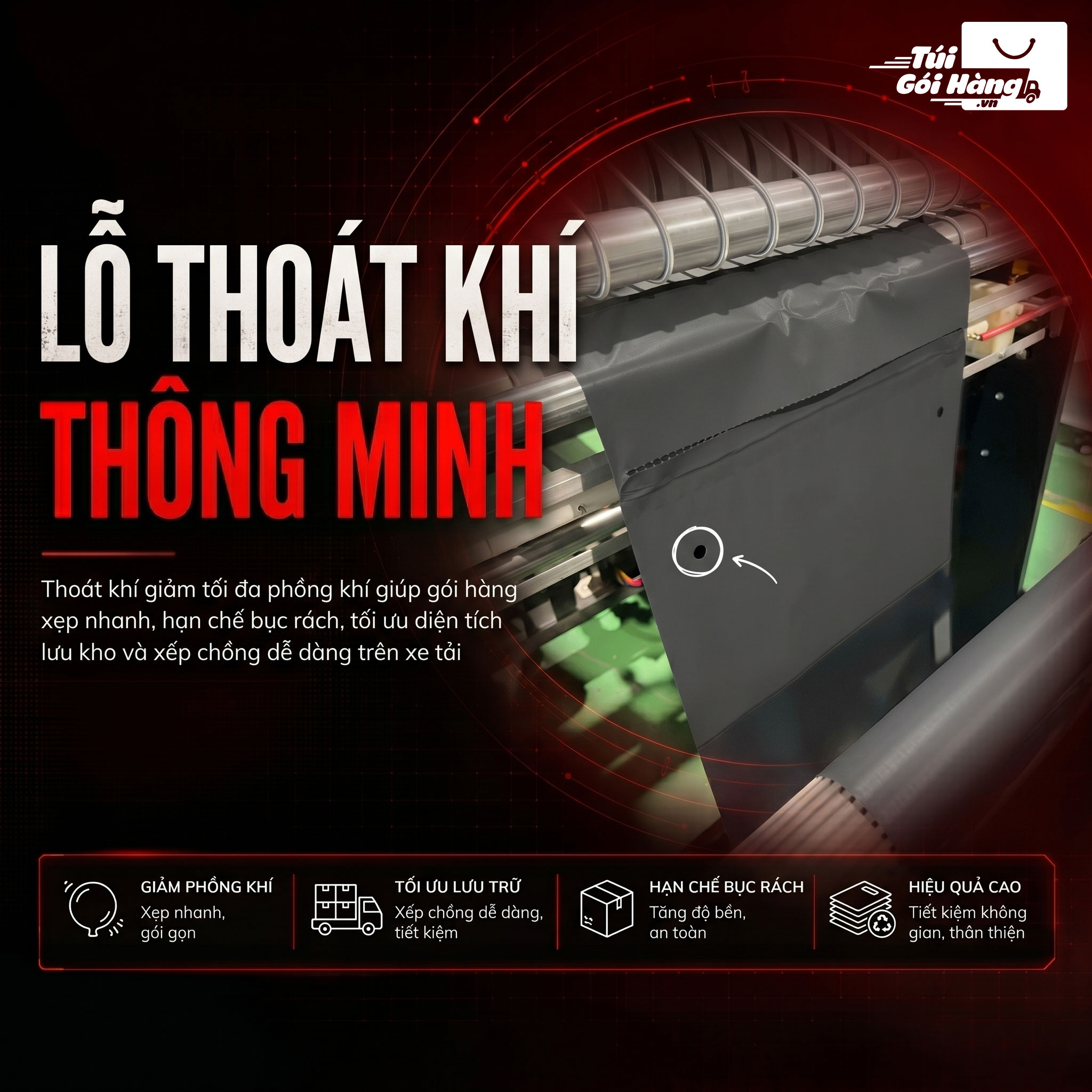 mang-goi-hang-tu-dong-03 Màng gói hàng tự động – lỗ thoát khí thông minh | Túi Gói Hàng VN